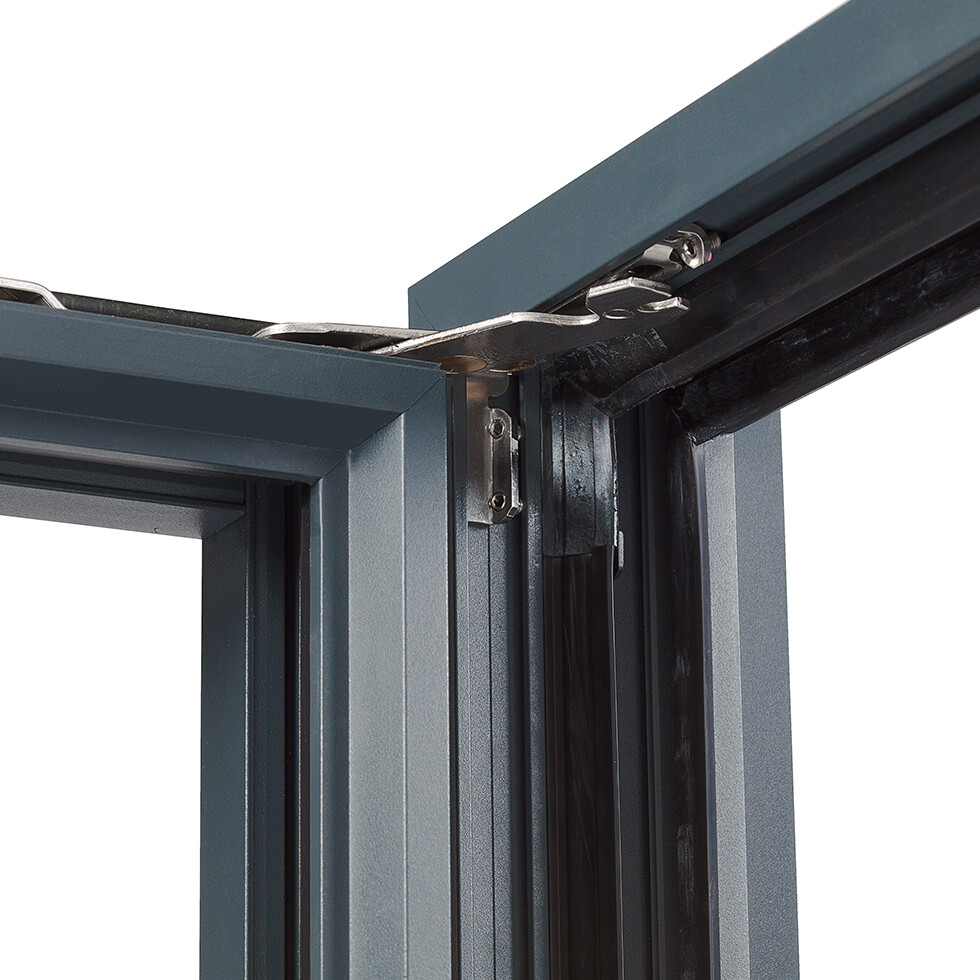 Verdektliggende scharnierset